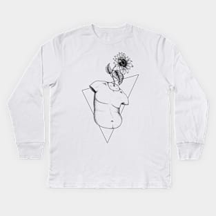 Transgender Man Art Print Design Kids Long Sleeve T-Shirt